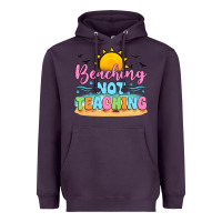 Plum beaching not teaching black back Heavyweight Hoodie - JahusDesignShop