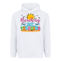 White beaching not teaching black back Heavyweight Hoodie - JahusDesignShop