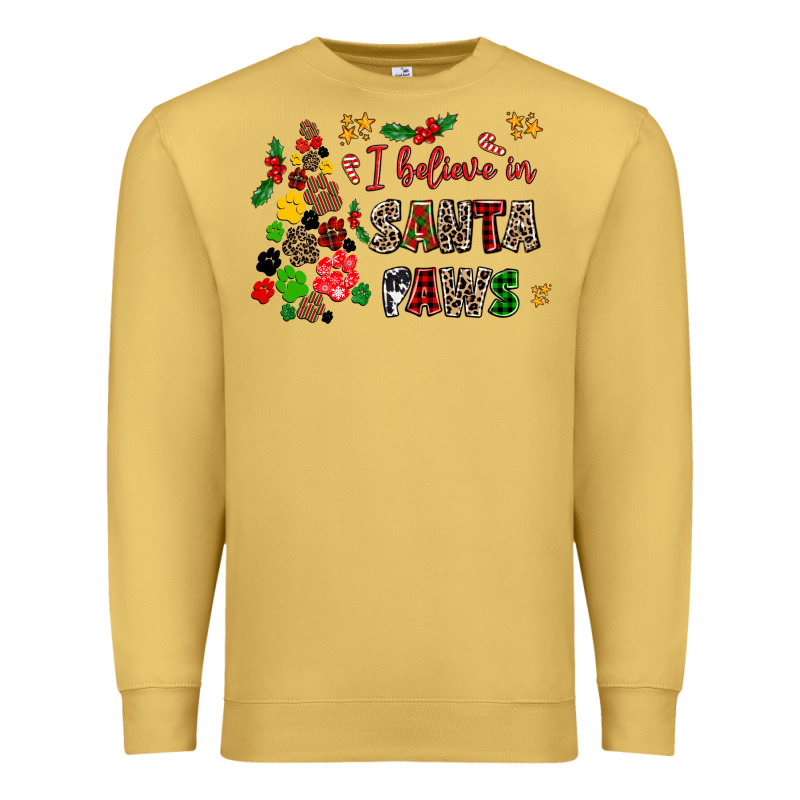 I Believe In Santa Paws Premium Sweatshirt by AdoDesignShop | Teevron