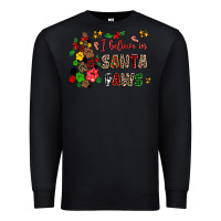 Black i believe in santa paws Premium Sweatshirt - AdoDesignShop