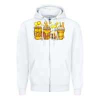 White childhood cancer coffee cups Zipper Hoodie - Zillion Design Studio