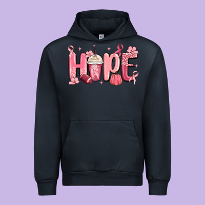 Breast Cancer Awareness Hope Urban Hoodie Designed By Maliassmallbusiness