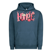 Pigment Midnight Navy breast cancer awareness hope Urban Hoodie - MaliasSmallBusiness