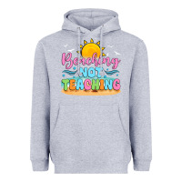 Heather Grey beaching not teaching Heavyweight Hoodie - JahusDesignShop