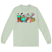 Matcha hair hustler coffee cups Long Sleeve Tee - texasbilliewilder