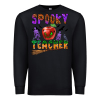 Black spooky teacher Premium Sweatshirt - BundleAndBundleShop