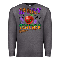 Charcoal Heather spooky teacher Premium Sweatshirt - BundleAndBundleShop
