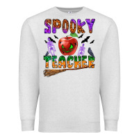 Oatmeal Heather spooky teacher Premium Sweatshirt - BundleAndBundleShop