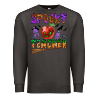Smoke spooky teacher Premium Sweatshirt - BundleAndBundleShop