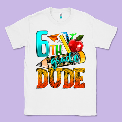 6th Grade Dude Classic Tee Designed By Texasbilliewilder