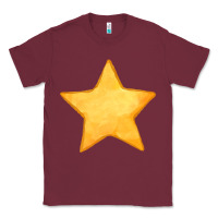 Burgundy yellow star Classic Tee - FaDigitalArtStudio