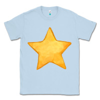Dusty Blue yellow star Classic Tee - FaDigitalArtStudio