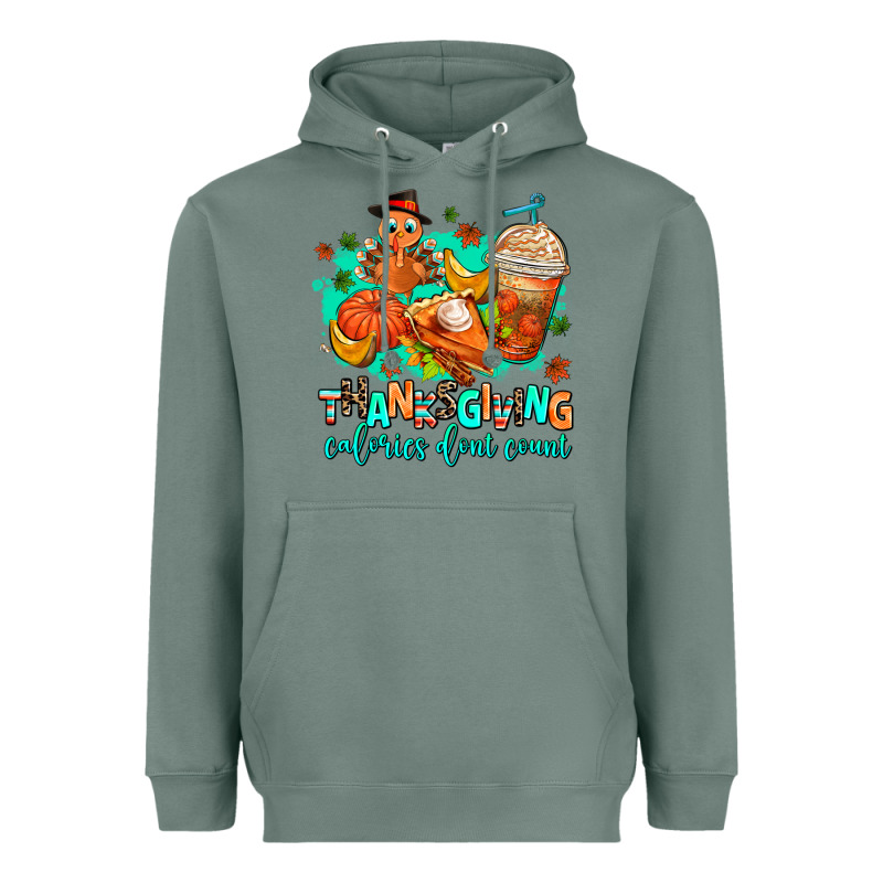 Thanksgiving Calories Dont Count Heavyweight Hoodie by AdoDesignShop | Teevron