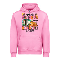 Fuchsia Pink making memories one campsite at a time Urban Hoodie - MaliasSmallBusiness