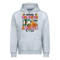 Heather Grey making memories one campsite at a time Urban Hoodie - MaliasSmallBusiness
