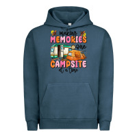 Pigment Midnight Navy making memories one campsite at a time Urban Hoodie - MaliasSmallBusiness