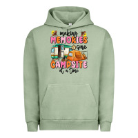 Pigment Oil Green making memories one campsite at a time Urban Hoodie - MaliasSmallBusiness