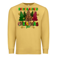 Antique Gold rocking around the christmas tree Premium Sweatshirt - AdoDesignShop