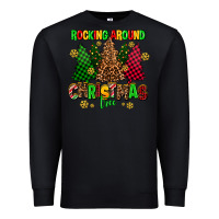 Black rocking around the christmas tree Premium Sweatshirt - AdoDesignShop