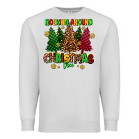 Dove Grey rocking around the christmas tree Premium Sweatshirt - AdoDesignShop