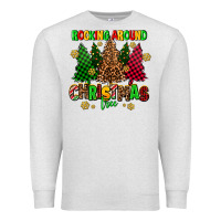 Oatmeal Heather rocking around the christmas tree Premium Sweatshirt - AdoDesignShop