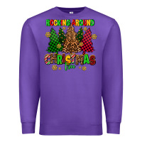 Purple rocking around the christmas tree Premium Sweatshirt - AdoDesignShop