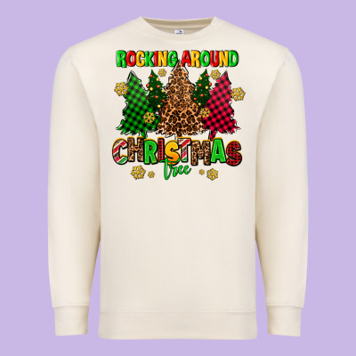 Rocking Around The Christmas Tree Premium Sweatshirt Designed By Adodesignshop