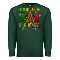 Sports Green rocking around the christmas tree Premium Sweatshirt - AdoDesignShop