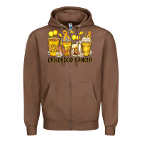 Chestnut childhood cancer coffee cups Zipper Hoodie - Zillion Design Studio