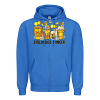 True Royal childhood cancer coffee cups Zipper Hoodie - Zillion Design Studio