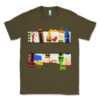 Army Green custom teacher name crayon Classic Tee - texasbilliewilder