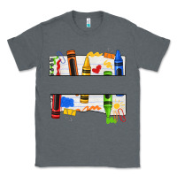 Charcoal Heather custom teacher name crayon Classic Tee - texasbilliewilder