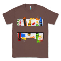 Chestnut custom teacher name crayon Classic Tee - texasbilliewilder
