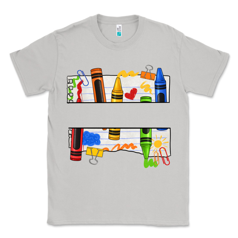 Custom Teacher Name Crayon Classic Tee by texasbilliewilder | Teevron