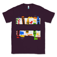 Plum custom teacher name crayon Classic Tee - texasbilliewilder