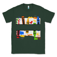 Sports Green custom teacher name crayon Classic Tee - texasbilliewilder