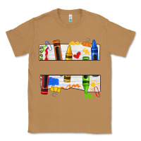 Toasted Coconut custom teacher name crayon Classic Tee - texasbilliewilder