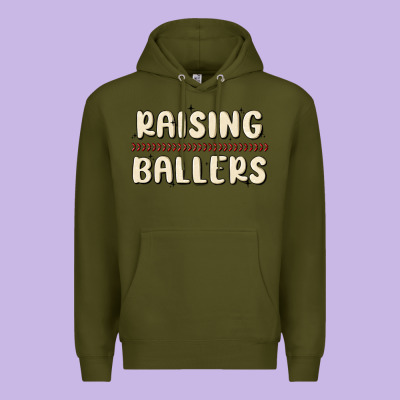 Raising Ballers Premium Hoodie Designed By Maliassmallbusiness