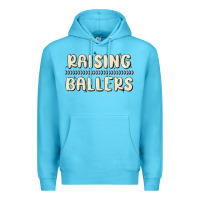 Ocean Blue raising ballers Premium Hoodie - MaliasSmallBusiness