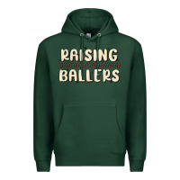 Sports Green raising ballers Premium Hoodie - MaliasSmallBusiness