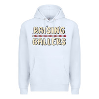 White raising ballers Premium Hoodie - MaliasSmallBusiness