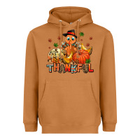 Thankful Pumpkins And Turkey Heavyweight Hoodie | Teevron