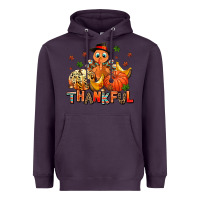 Plum thankful pumpkins and turkey Heavyweight Hoodie - AdoDesignShop
