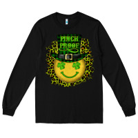 Black st. patrick's day pinch proof lucky face Long Sleeve Tee - RanaPortraitStore