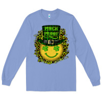 Colony Blue st. patrick's day pinch proof lucky face Long Sleeve Tee - RanaPortraitStore