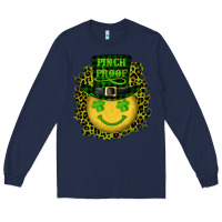 Navy st. patrick's day pinch proof lucky face Long Sleeve Tee - RanaPortraitStore
