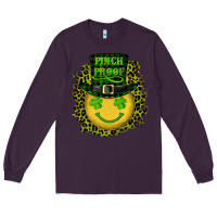 Plum st. patrick's day pinch proof lucky face Long Sleeve Tee - RanaPortraitStore