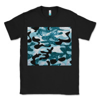 Black blue camouflage glitter Classic Tee - BarkalooDesign