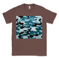 Chestnut blue camouflage glitter Classic Tee - BarkalooDesign