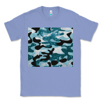 Colony Blue blue camouflage glitter Classic Tee - BarkalooDesign